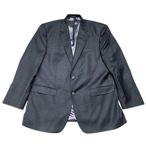 Ralph Lauren Mens‎ 46R Gray Sports Coat Blazer 2-Button 100% Wool - Picture 1 of 10